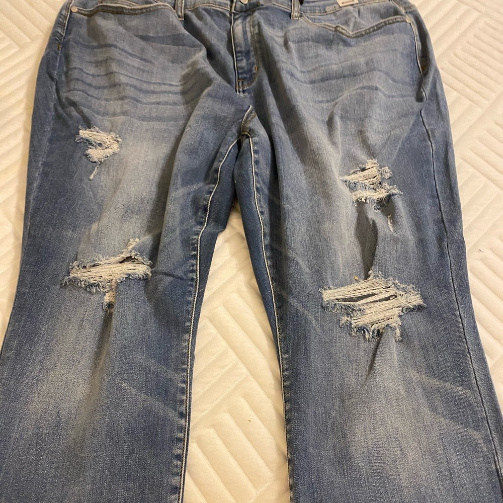 Size 24W Judy Blue distressed jeans
